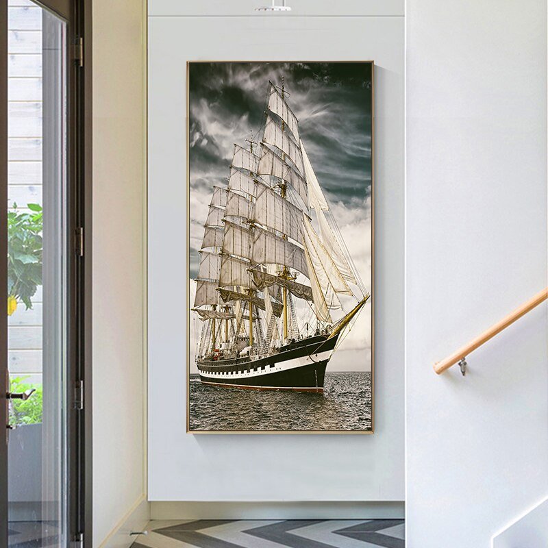 Tableau Bateau Design Rétro