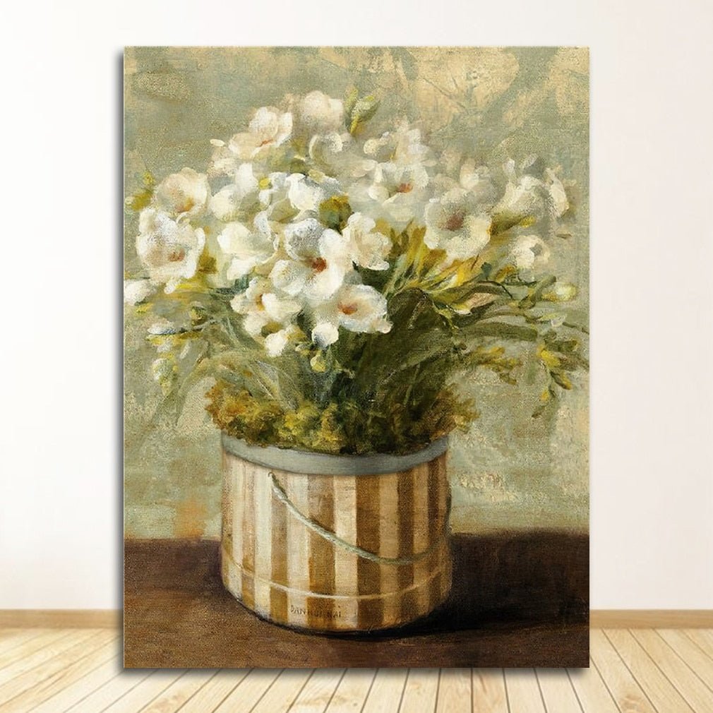 Tableau Bouquet de Fleur Ancien