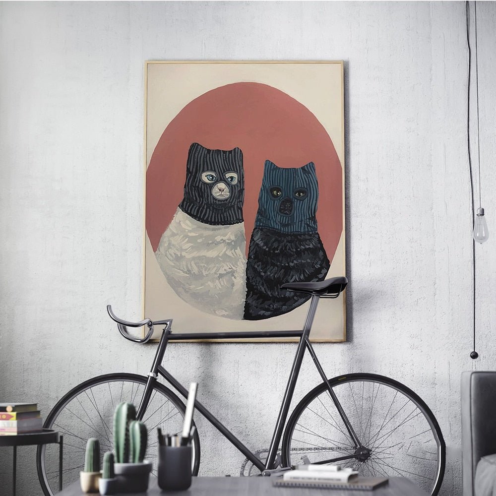 Tableau Chat Masqué