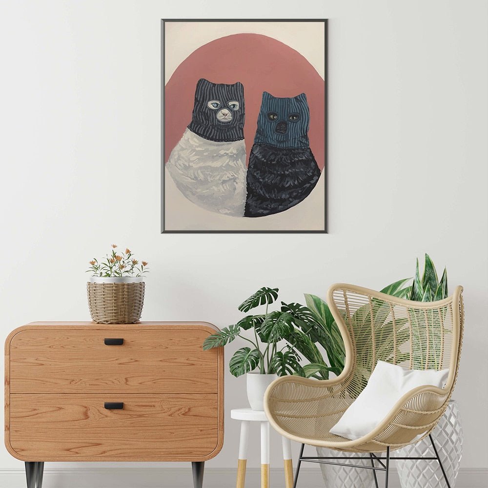 Tableau Chat Masqué