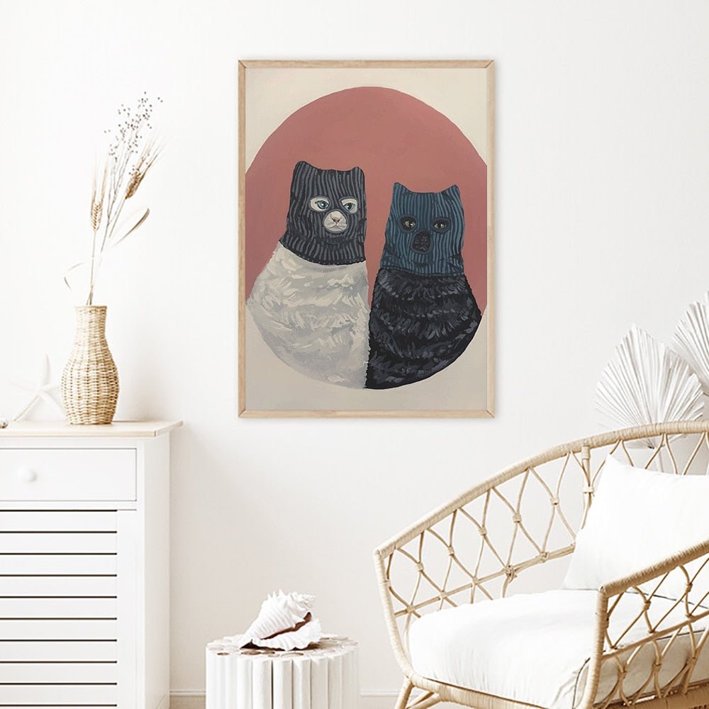 Tableau Chat Masqué