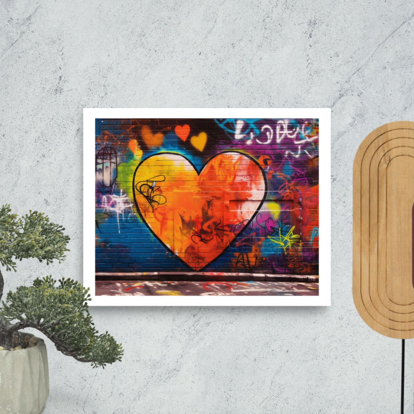 Tableau Coeur Graffiti