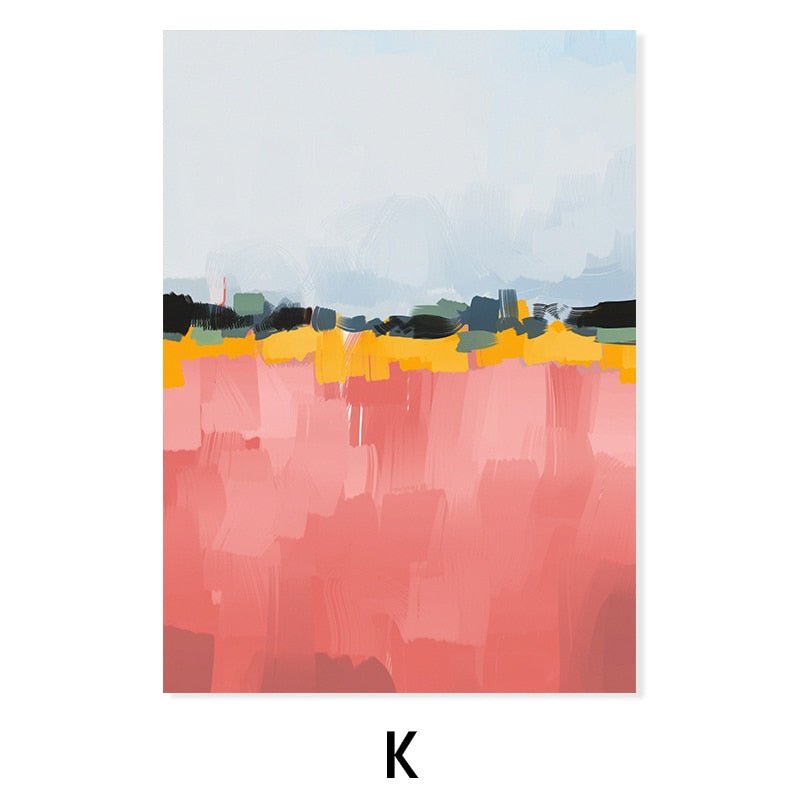 Tableau Coloré Design Abstrait