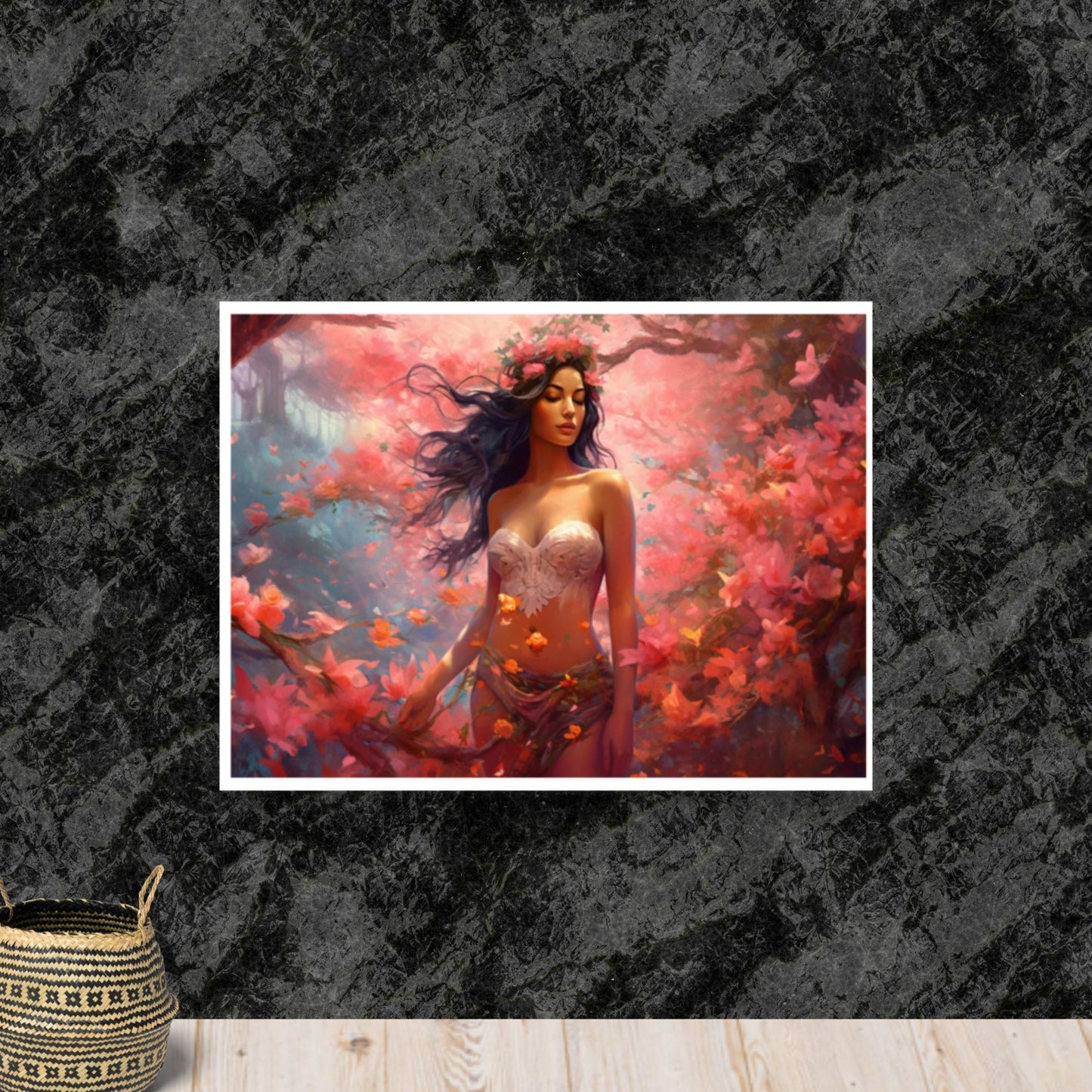 Tableau Corps Femme Fleur