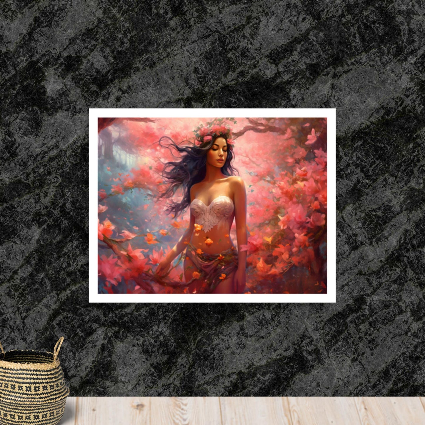 Tableau Corps Femme Fleur