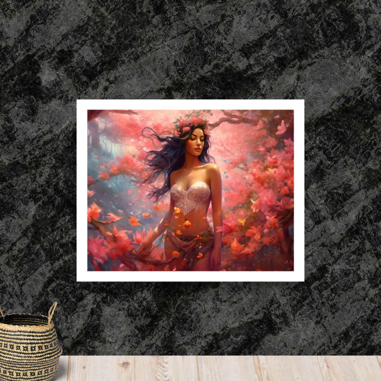 Tableau Corps Femme Fleur
