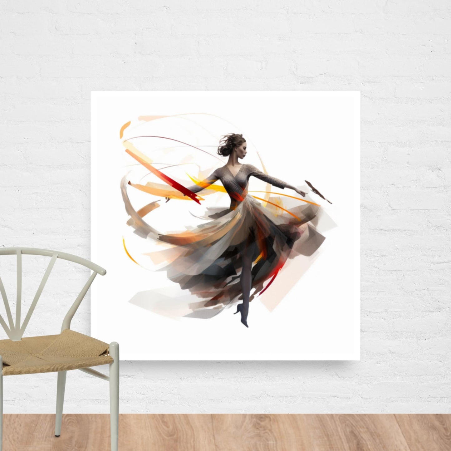 Tableau Femme Fond Blanc