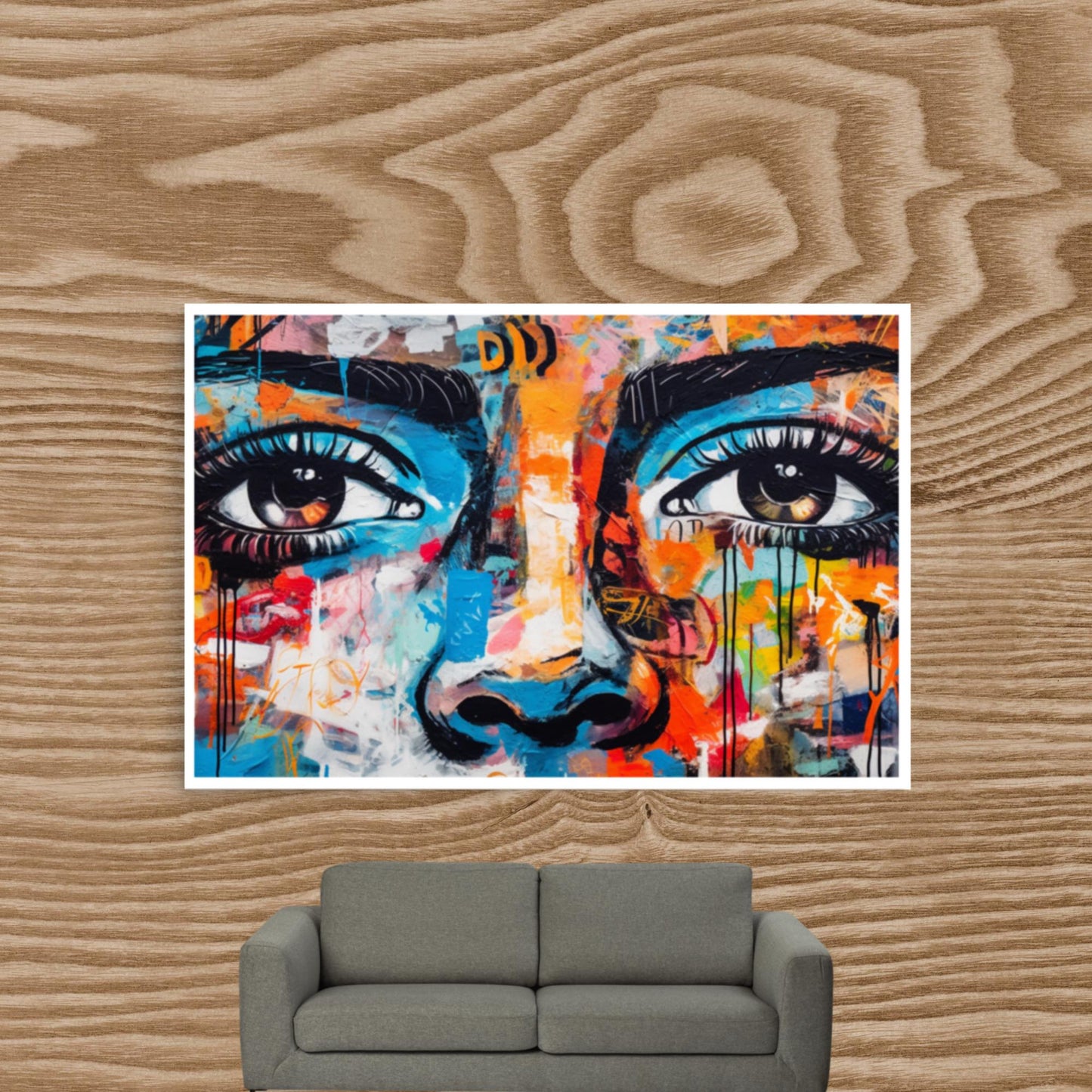 Tableau Graffiti Visage