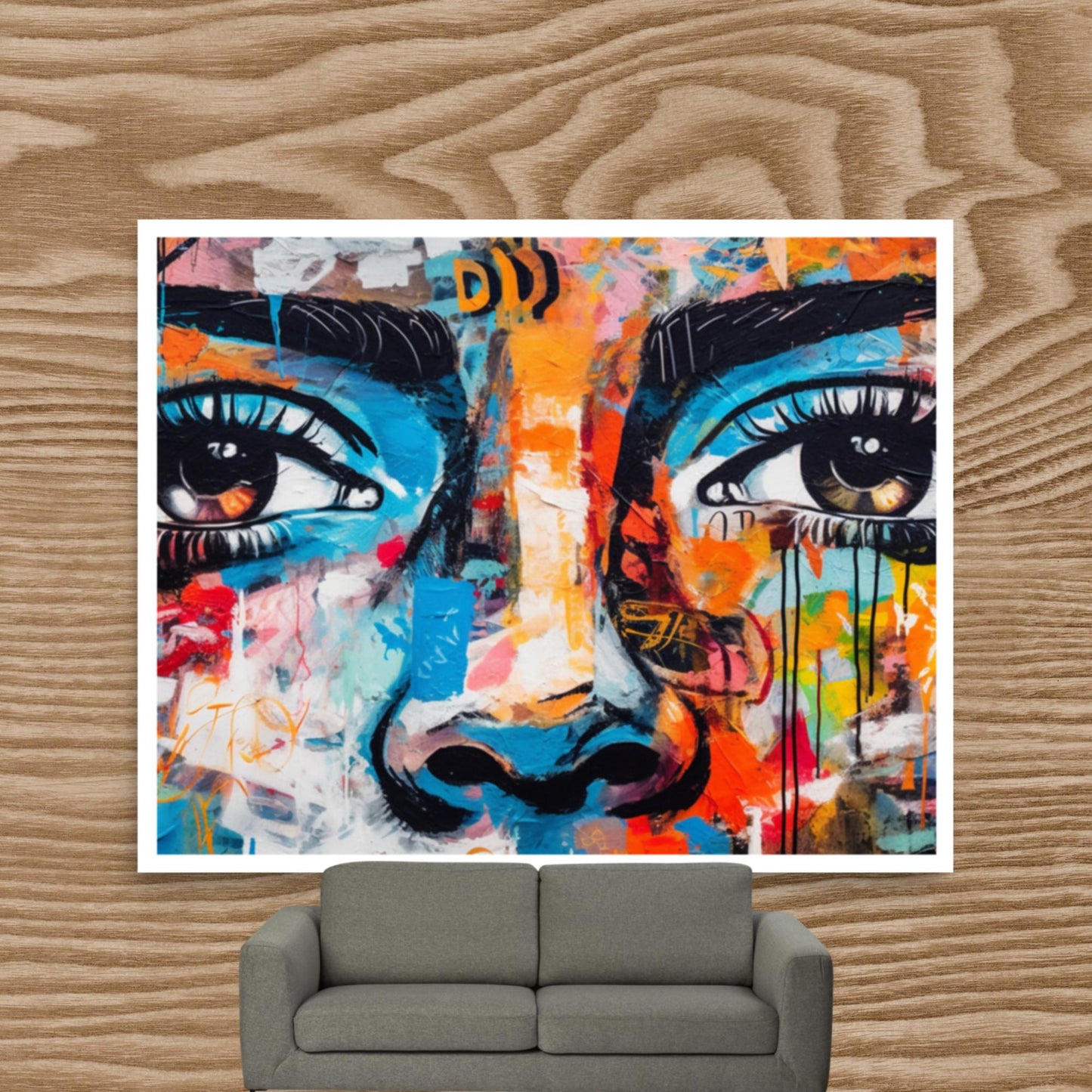 Tableau Graffiti Visage
