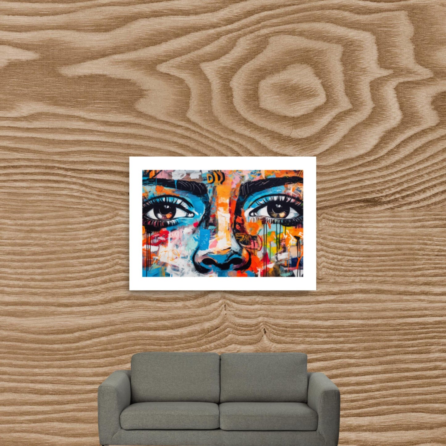 Tableau Graffiti Visage