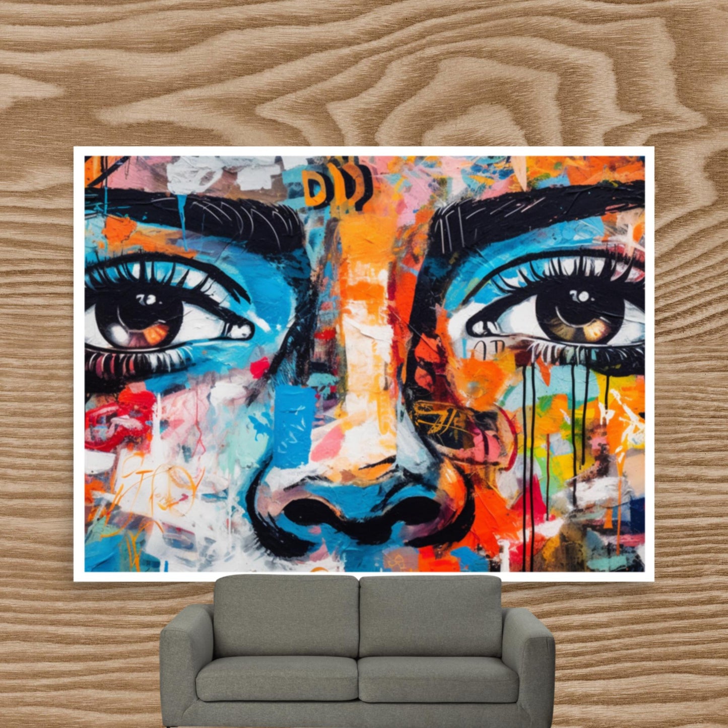 Tableau Graffiti Visage