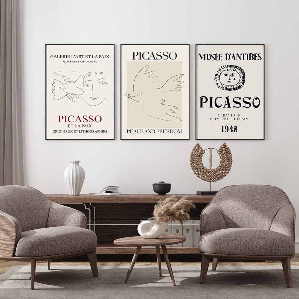 Tableau Minimaliste Picasso