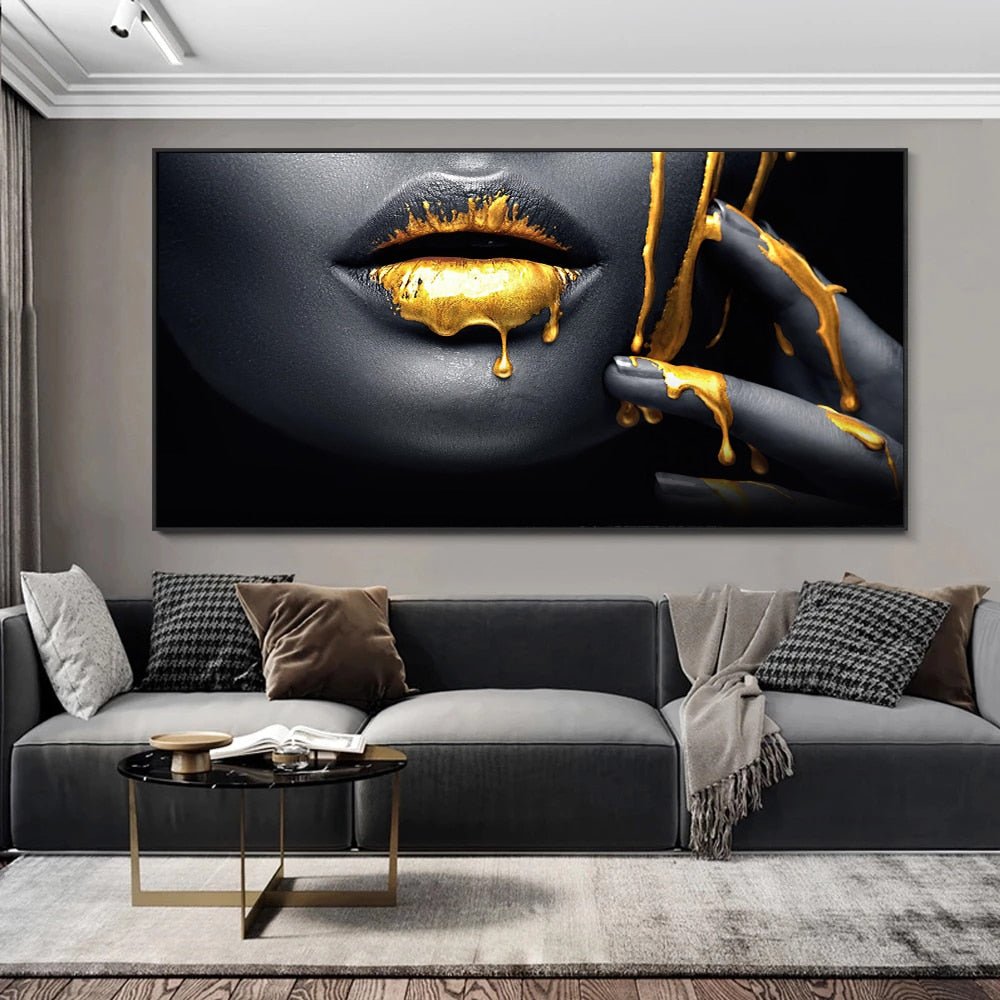 Impression sur Verre 80x120cm Tableaux Image Femme visage lèvres maquillage Impression sur Verre 80x120cm Tableaux Image Femme visage lèvres maquillage