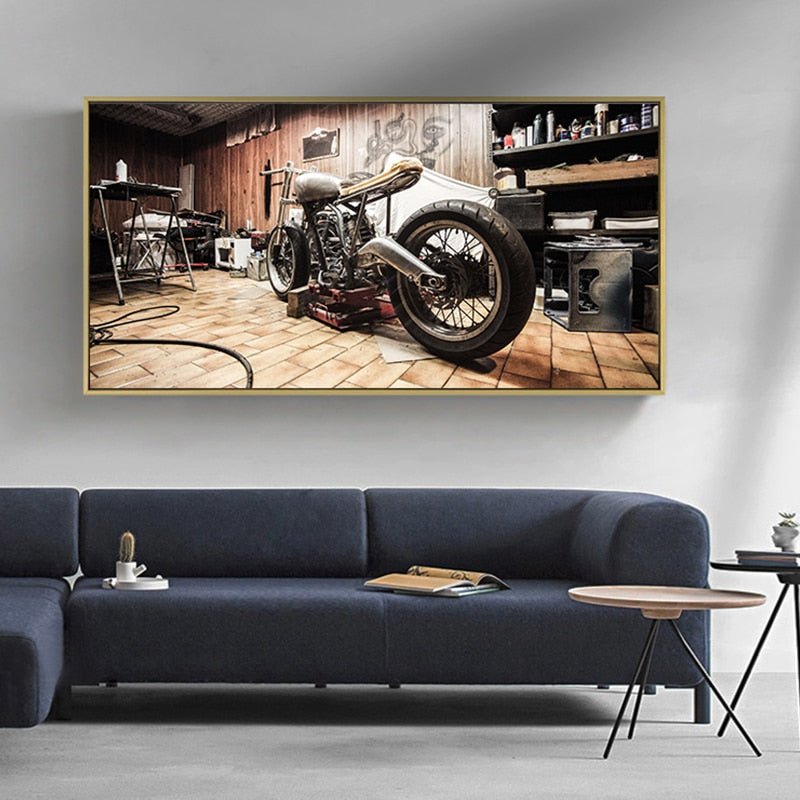 Tableau Moto Vintage