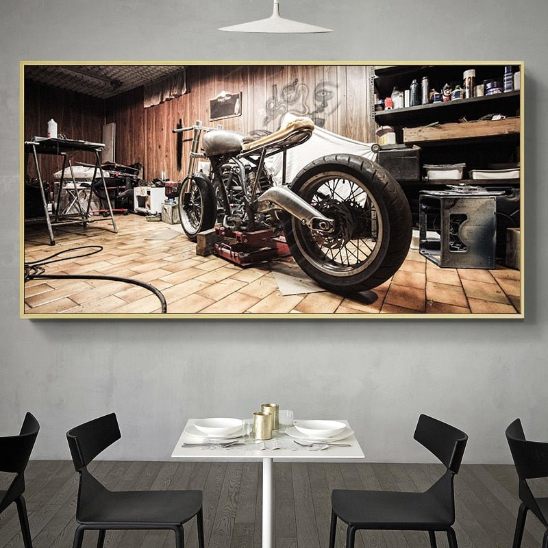 Tableau Moto Vintage