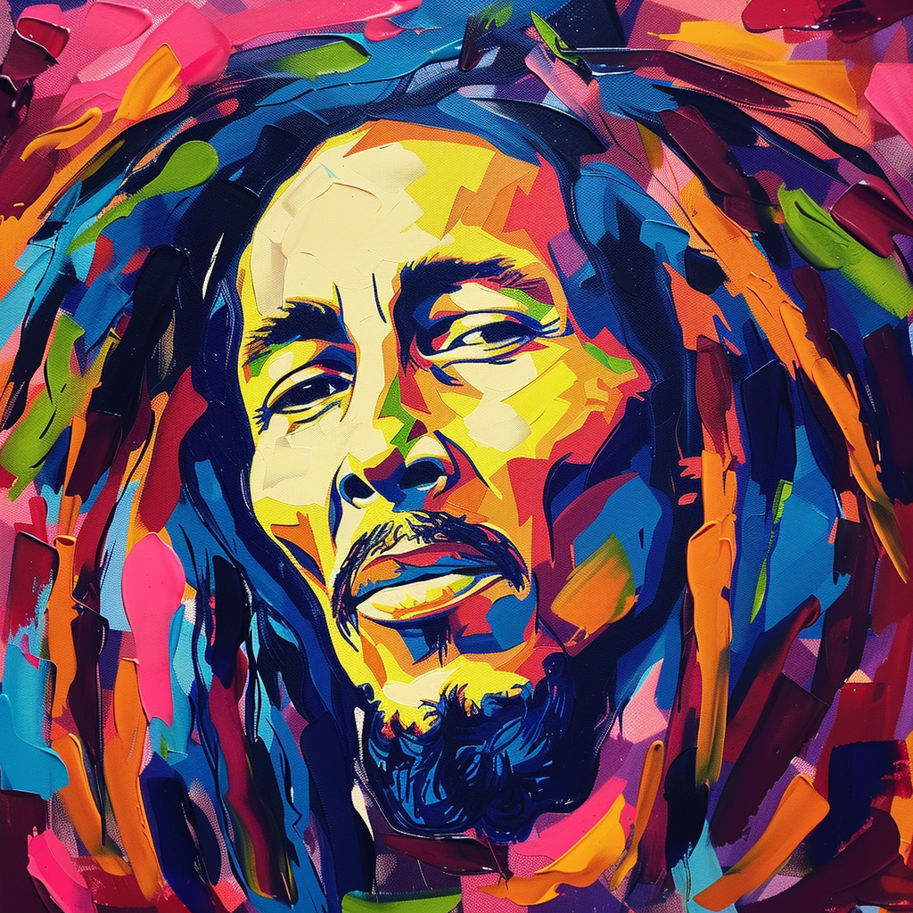 Tableau Bob Marley Rasta