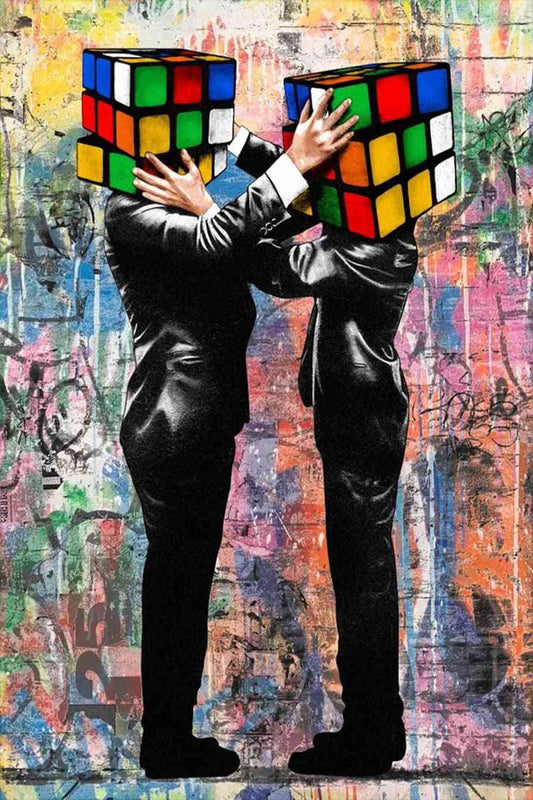 Tableau Banksy Graffiti Art