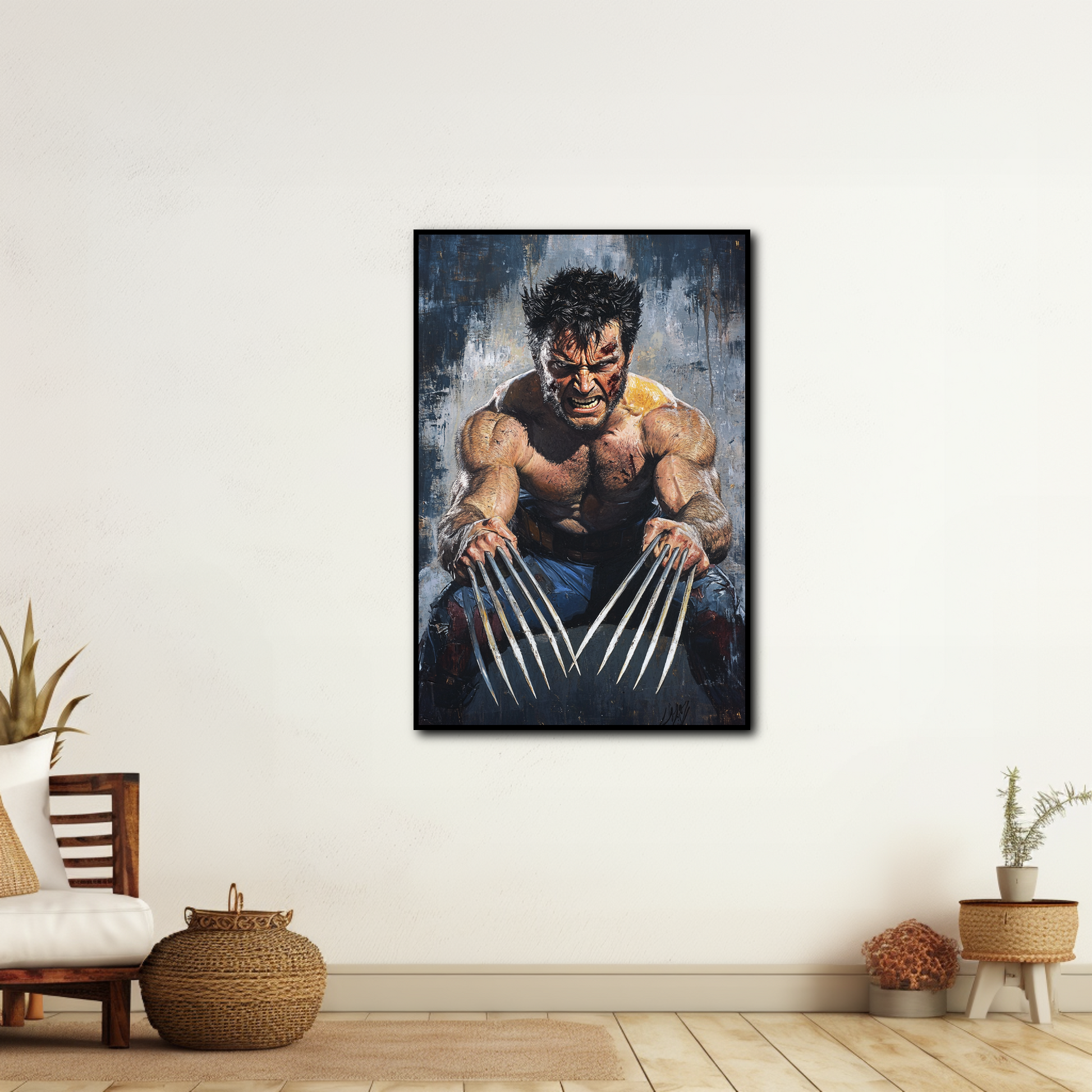 Tableau déco Wolverine Hugh Jackman Marvel