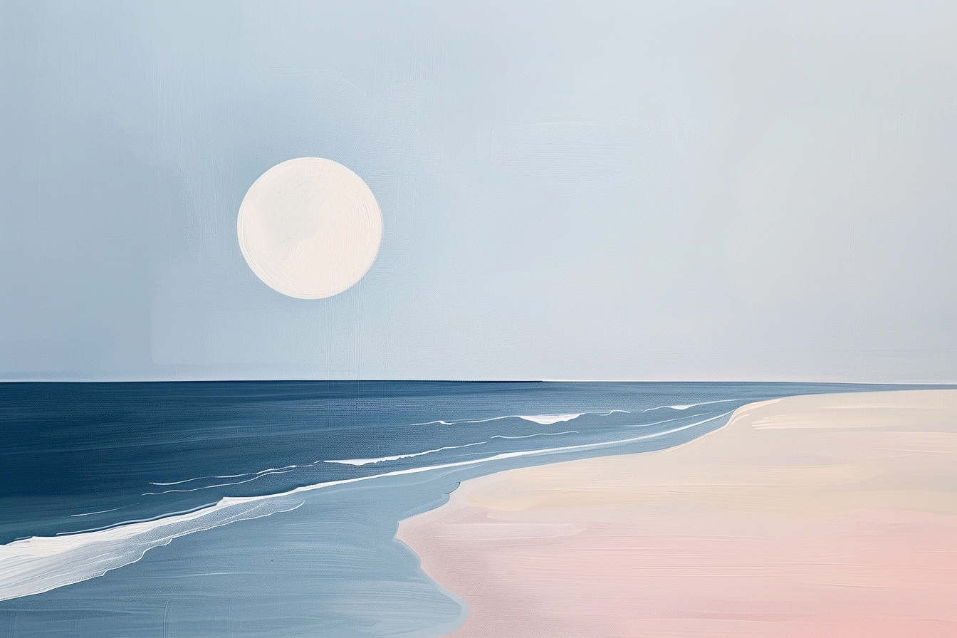 Tableau entre Plage et Lune