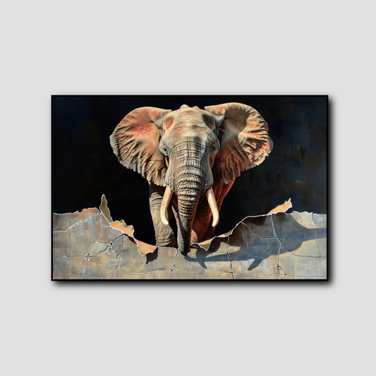 Tableau Élephant 3d