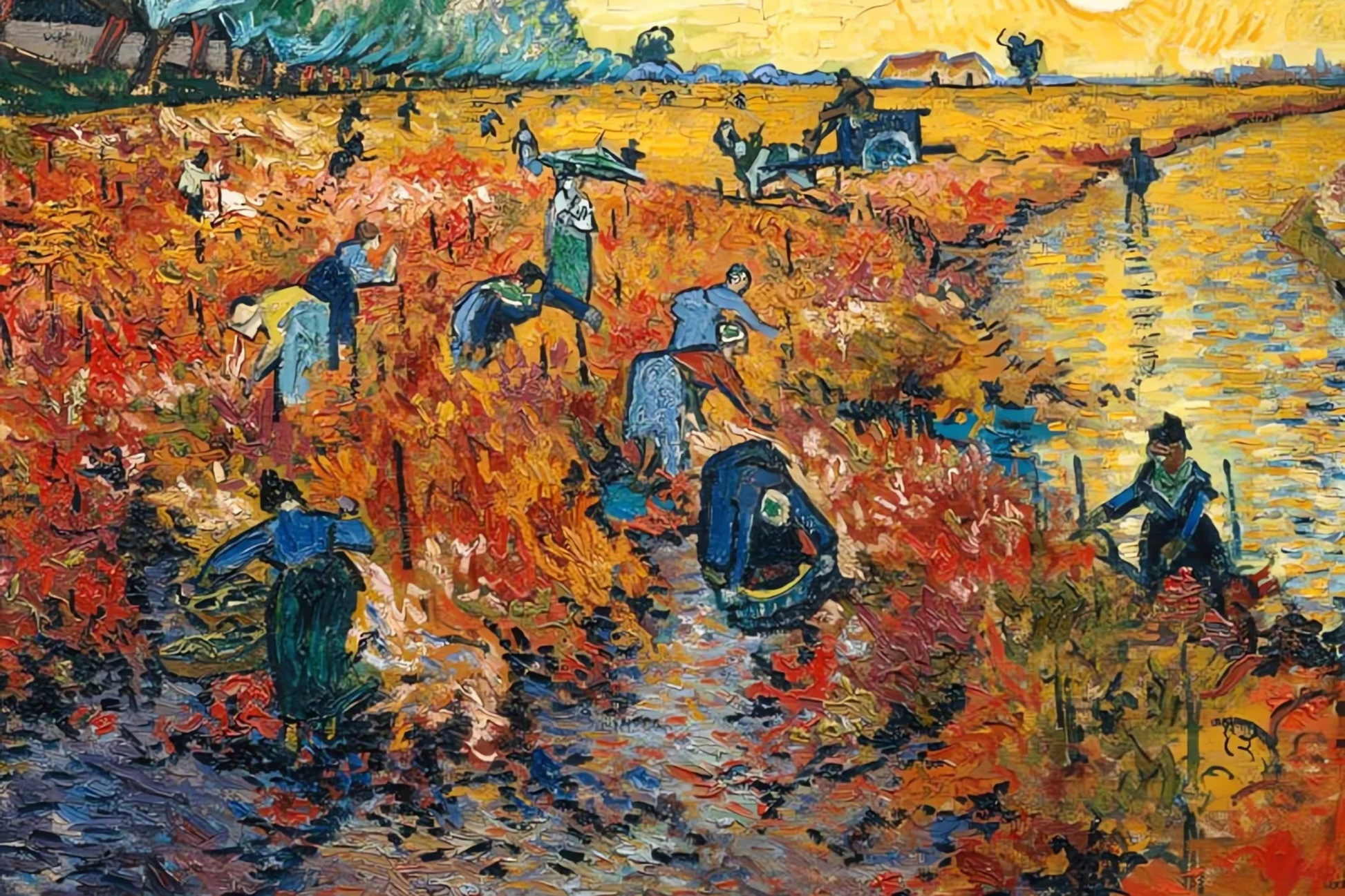 Les vignes rouges d'Arles - Vincent Van Gogh