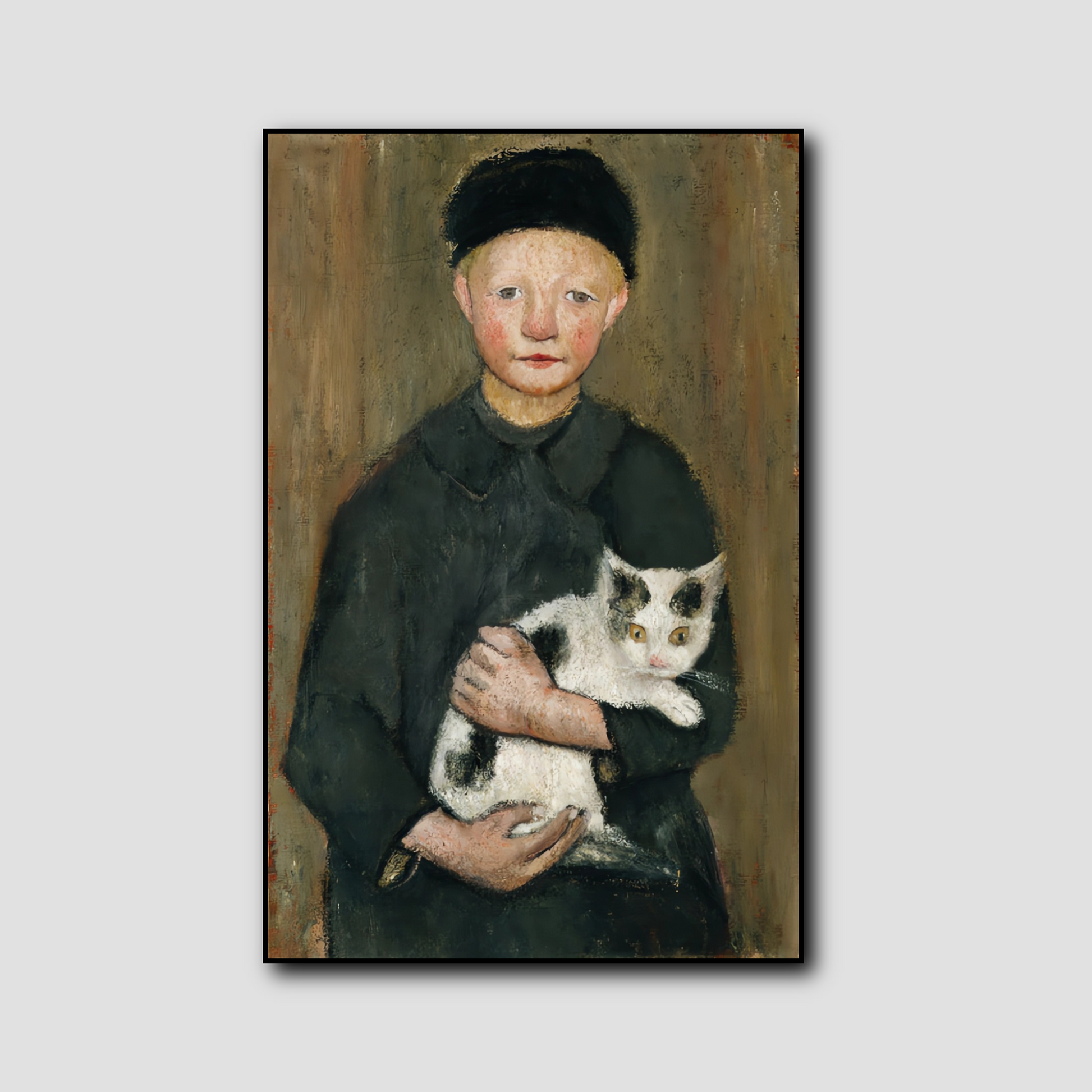 Garçon avec le chat - Paula Modersohn-Becker