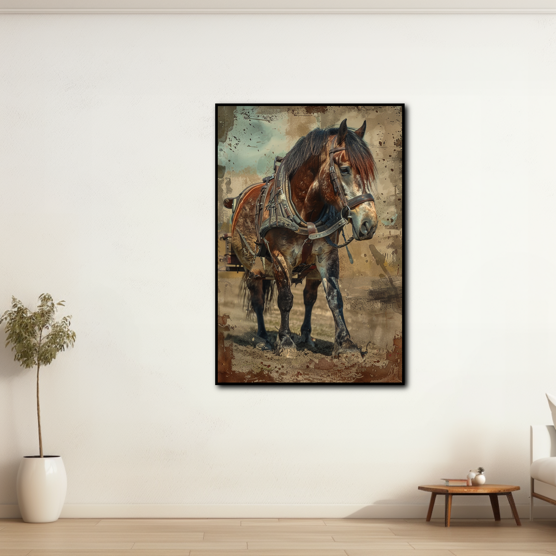 Tableau Cheval de Trait