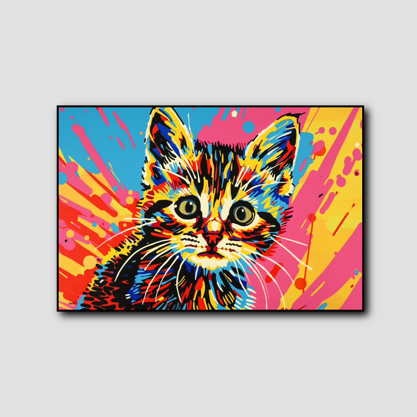 Peinture Chaton Pop Art