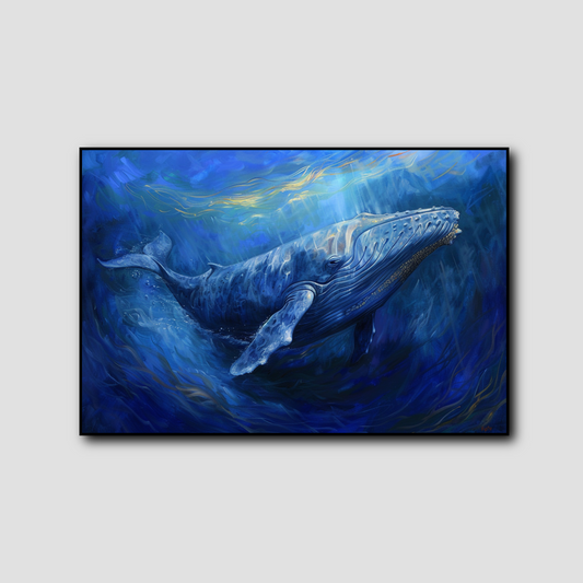 Tableau Baleine Bleue
