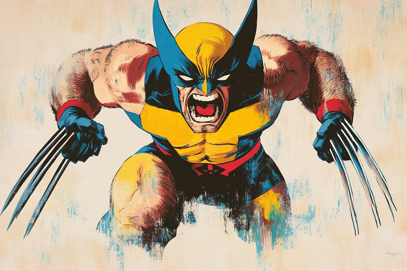 Tableau déco Wolverine Dc-Comics bande dessinée