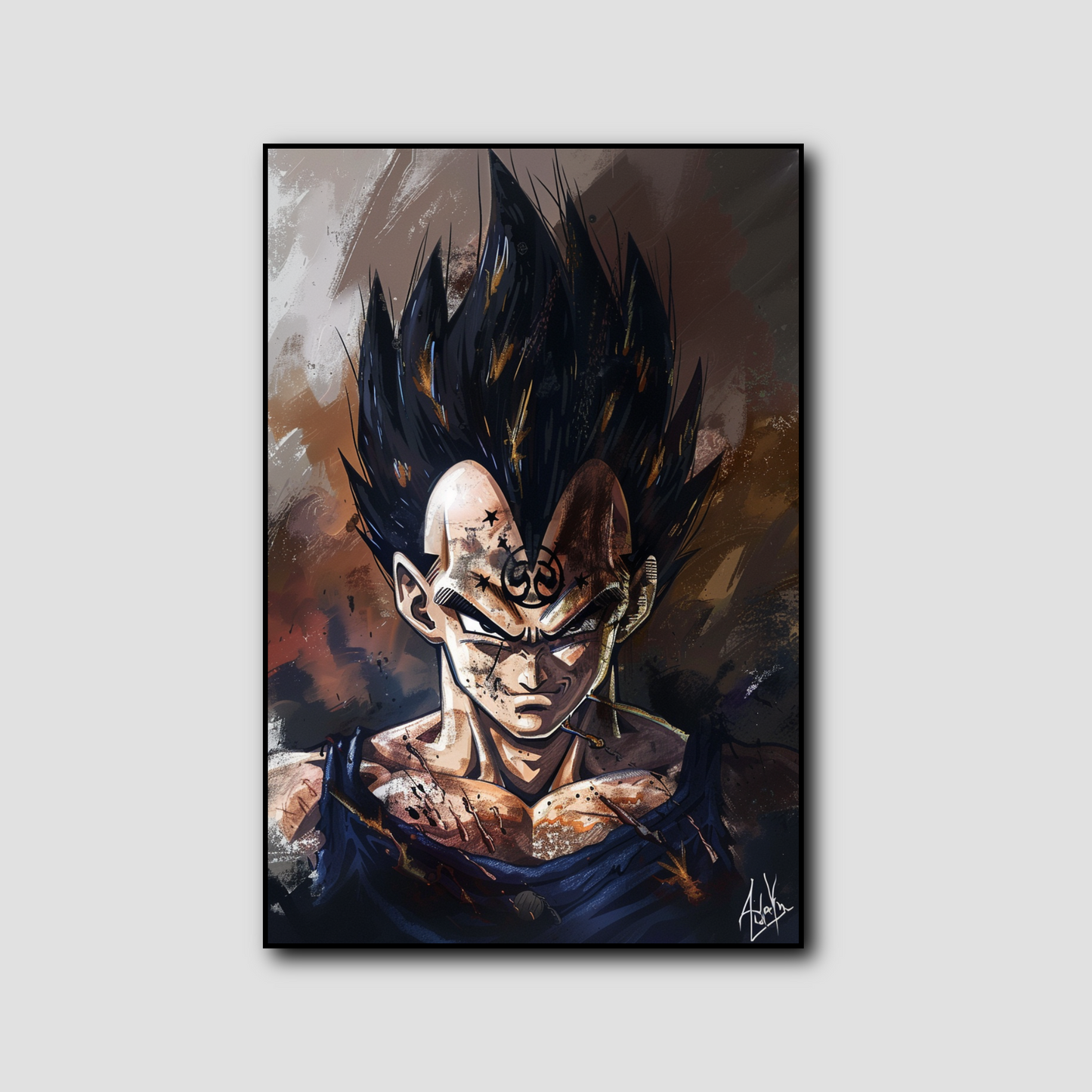 Tableau Dragon Ball Majin Vegeta