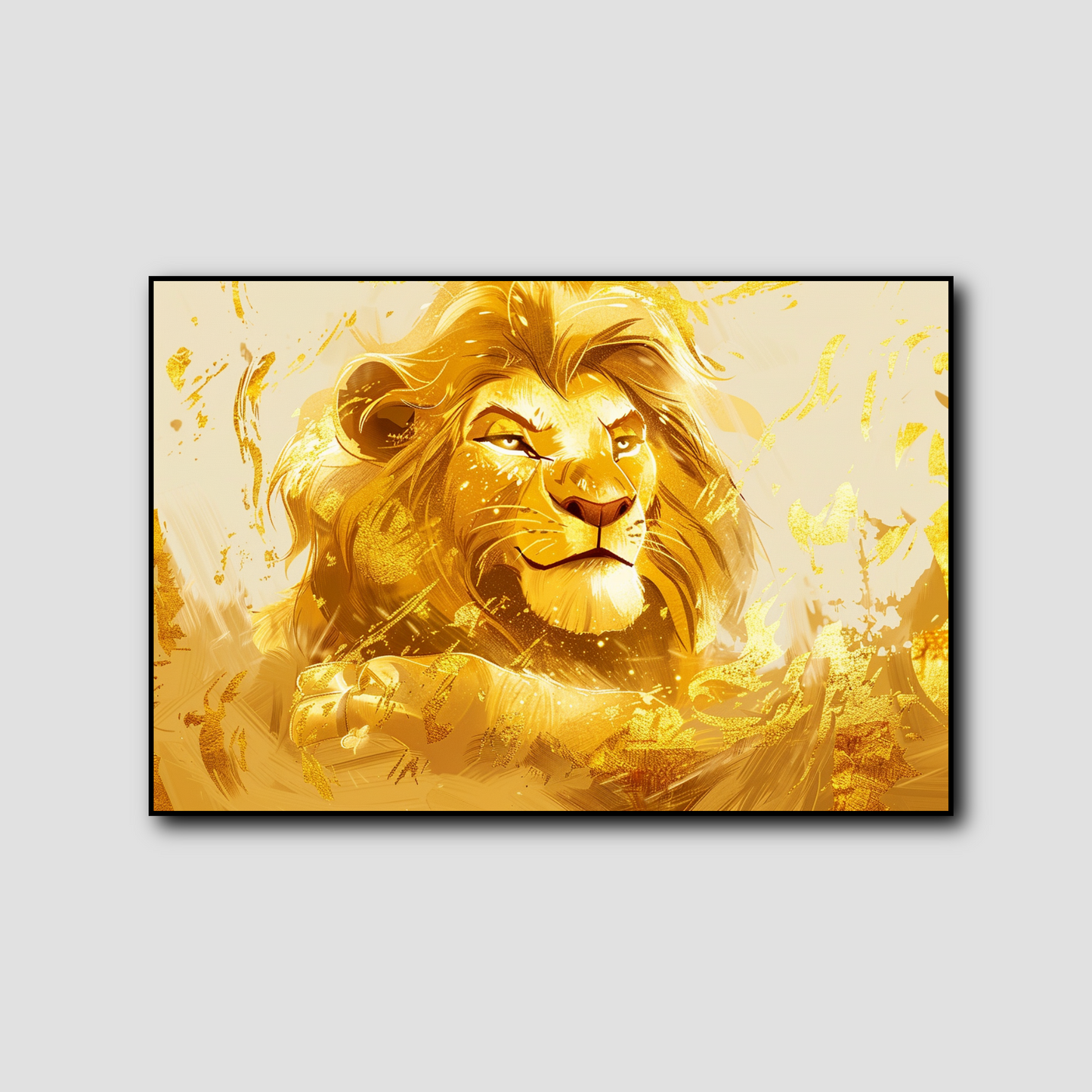 Tableaux Disney Le Roi Lion Golden