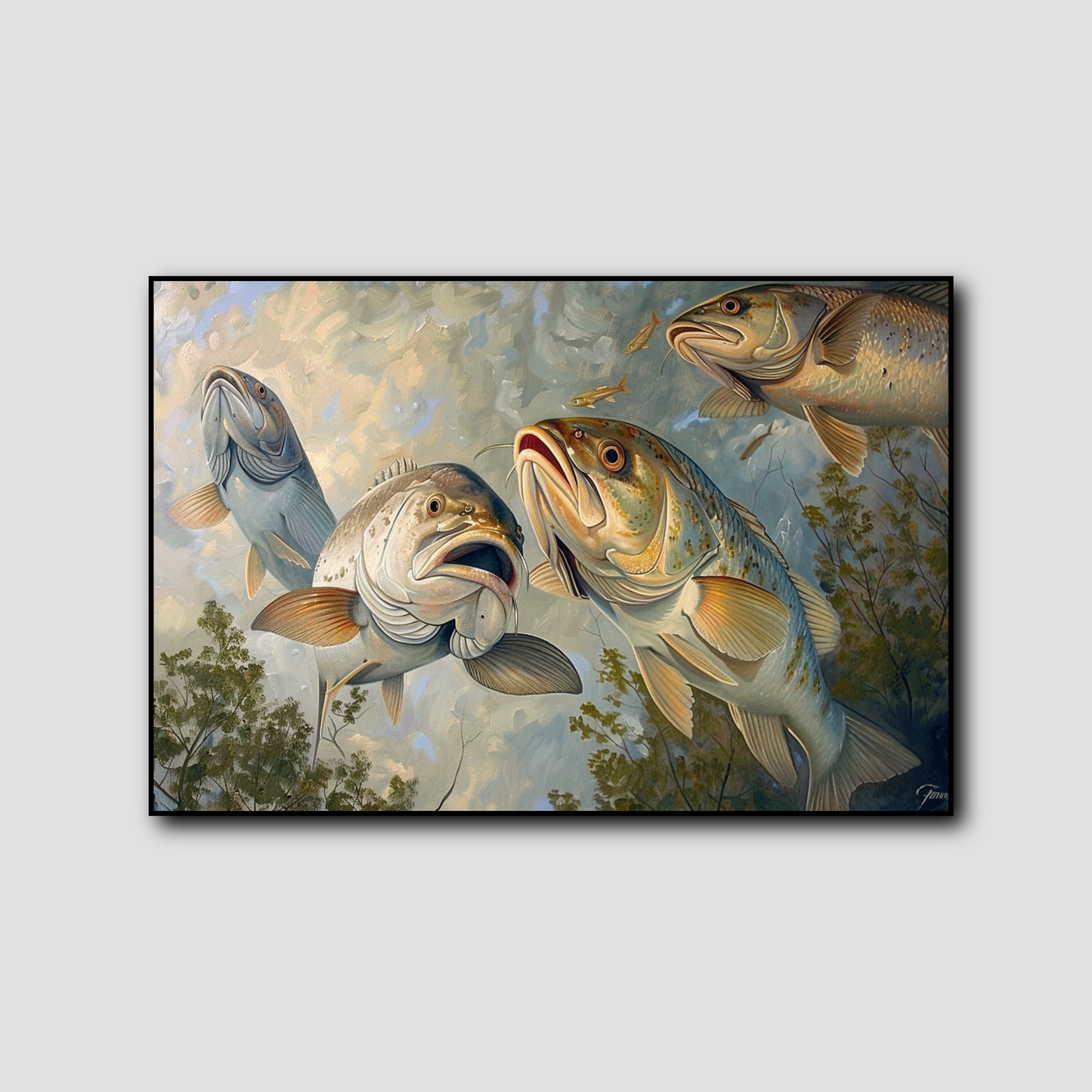 Tableau Gros Poissons