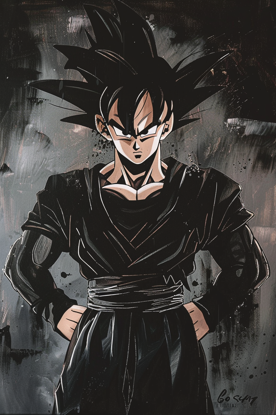 Tableau Dragon Ball Sangoku Black Edition