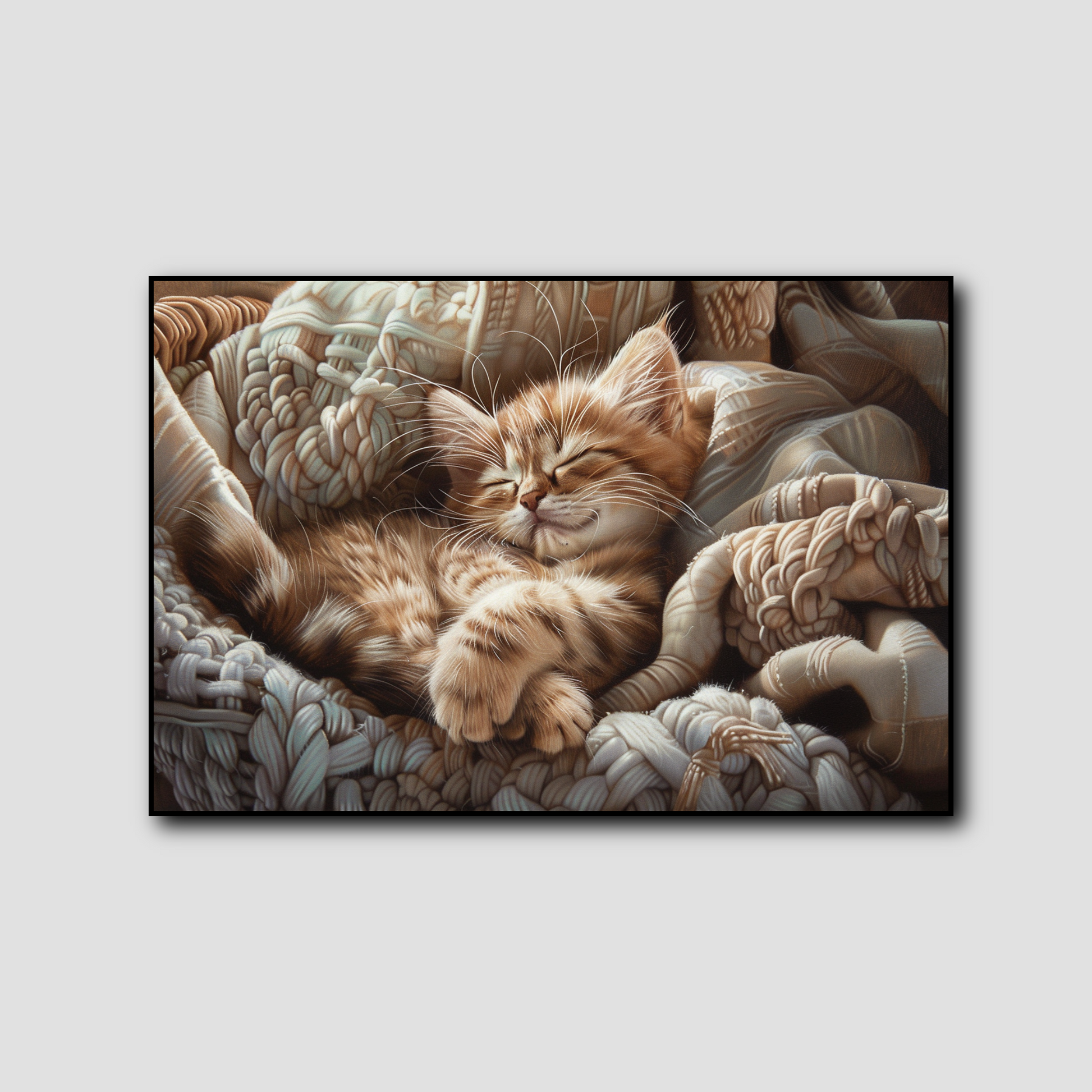 Tableau Chaton Dormant