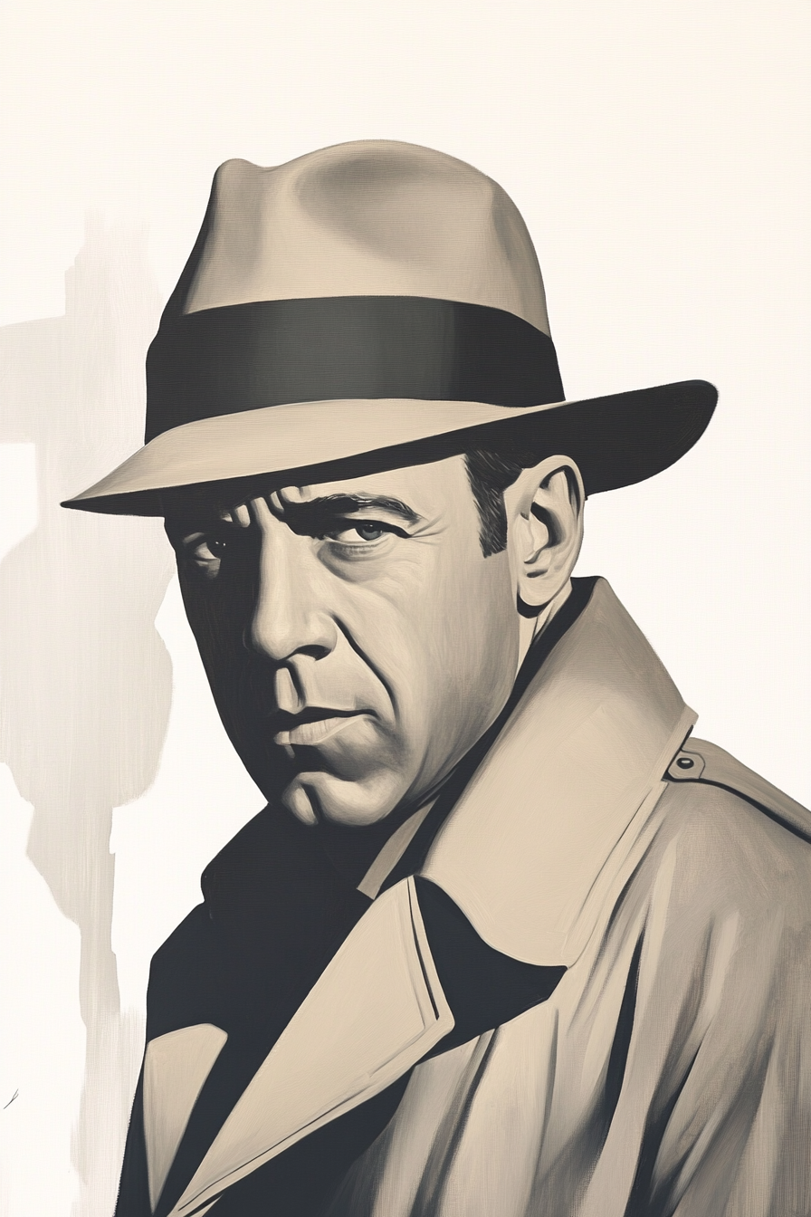 Tableau Humphrey Bogart Casablanca