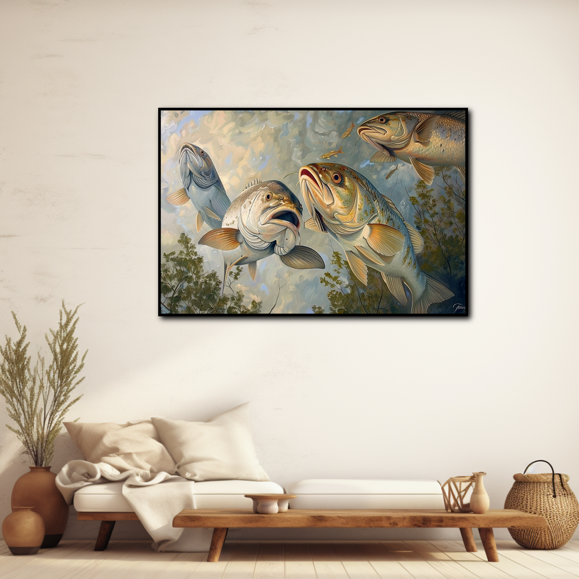 Tableau Gros Poissons