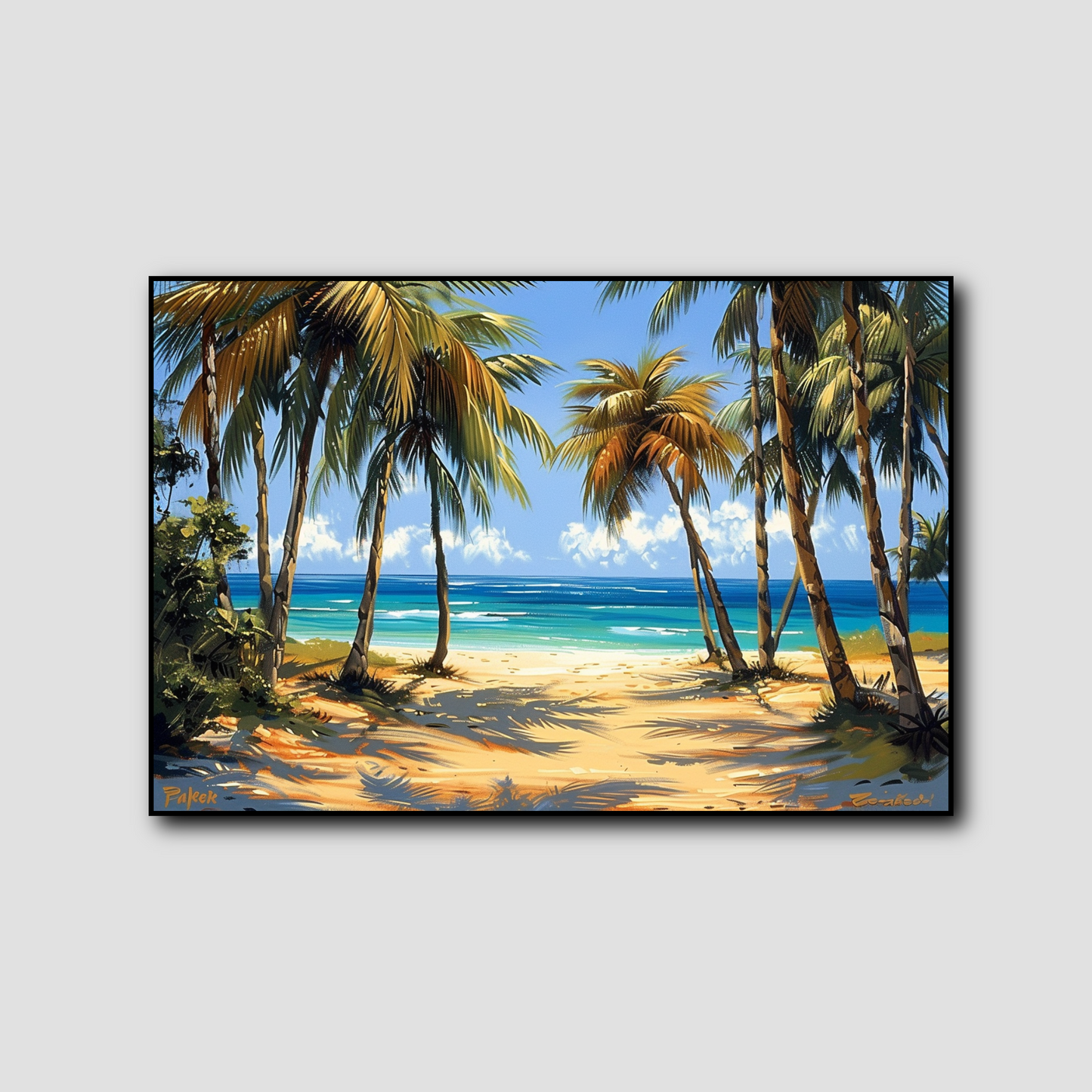 Tableau Plage de Cocotiers