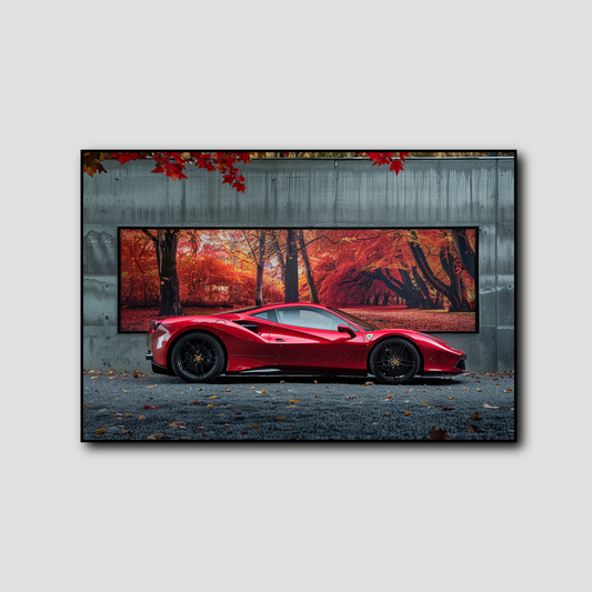 Tableau Ferrari Rouge