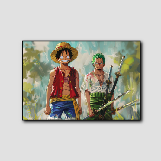 Tableau One Piece Luffy Zoro