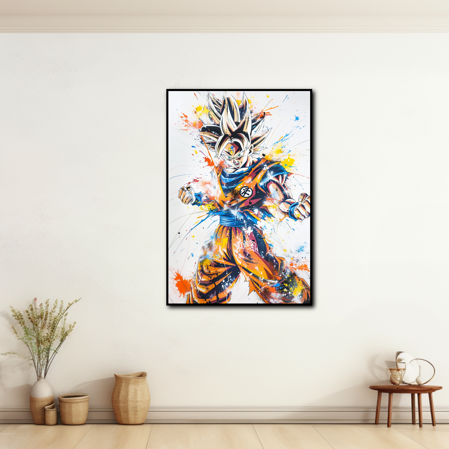 Tableau déco Son Goku Dragon Ball Z Street-art