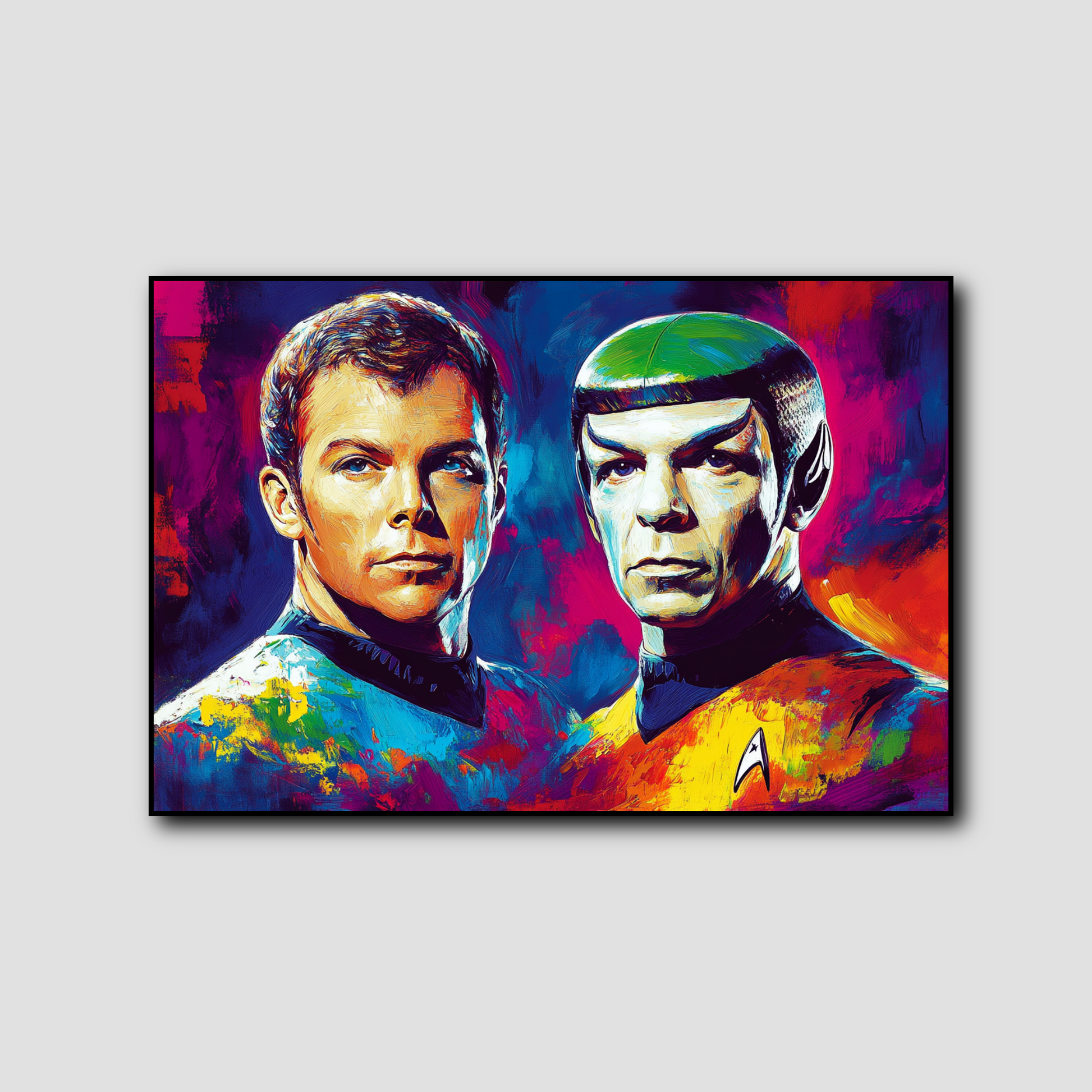 Tableau déco Star Trek Capitaine Kirk & Spock