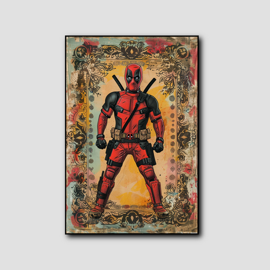 Tableau déco Deadpool ornements