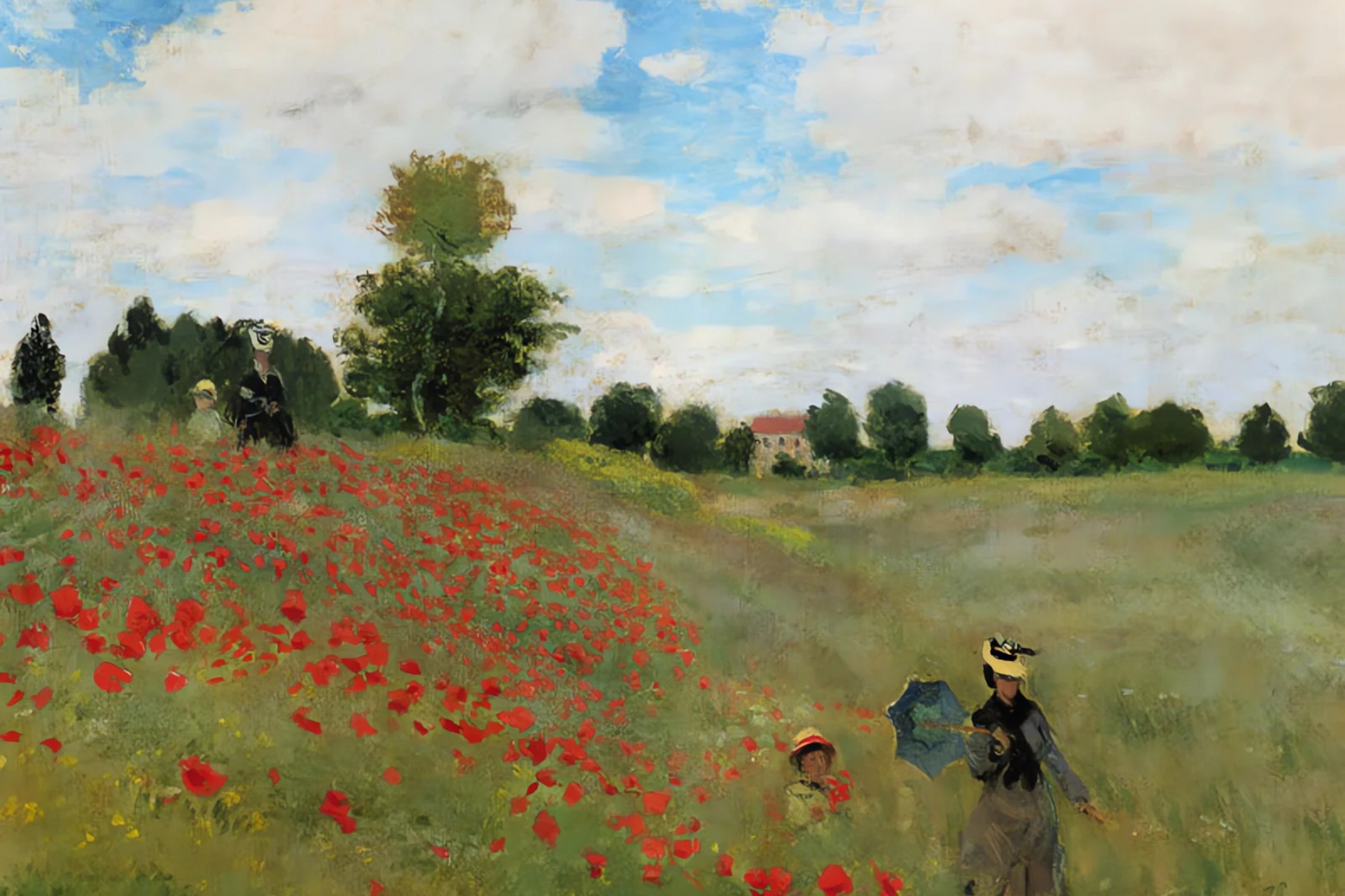 Les coquelicots à Argenteuil - Claude Monet