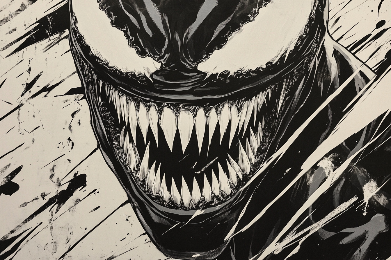 Tableau déco Venom dessin – Comics Marvel