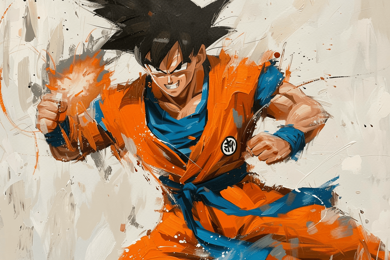 Tableau Dragon Ball Sangoku L'attaque