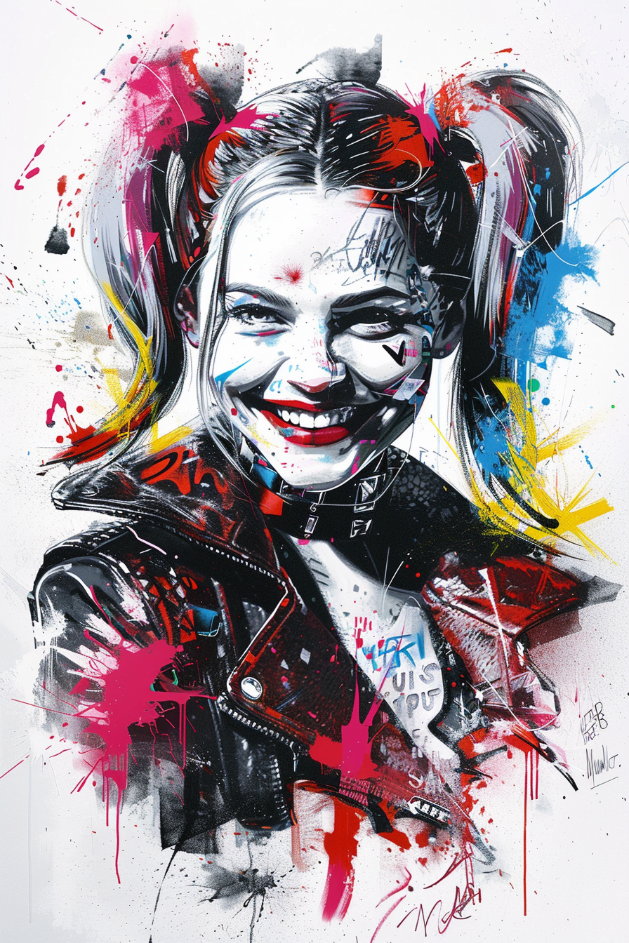 Tableau Harley Quinn Suicide Squad Street art