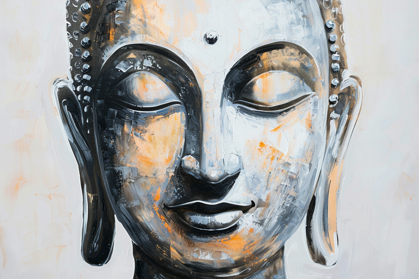 Tableau Portrait Bouddha Zen