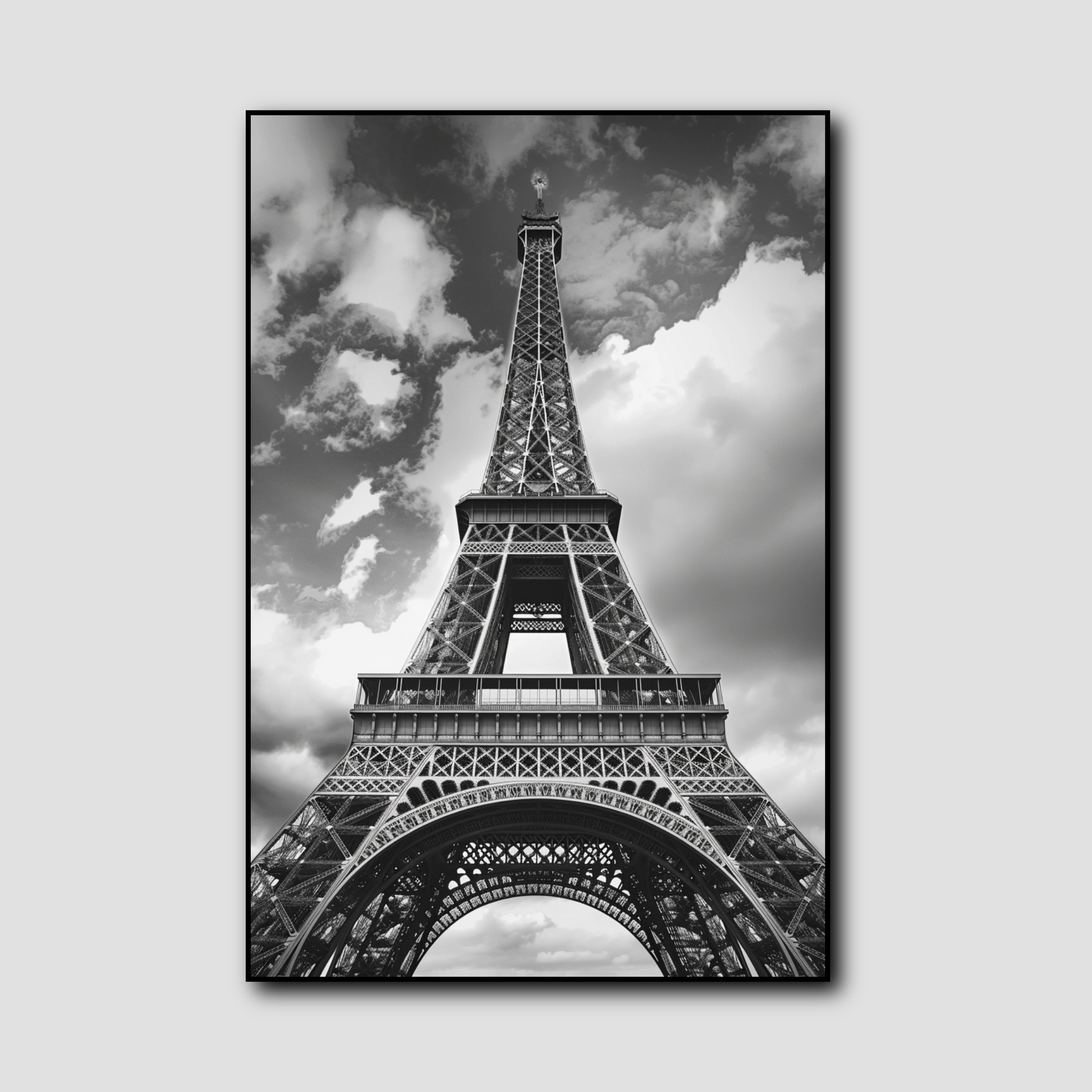 Tableau Tour Eiffel Noir et Blanc
