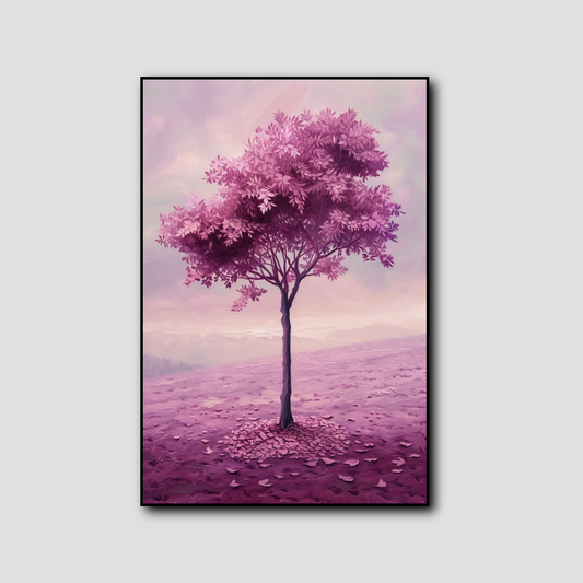 Tableau Arbre Mauve